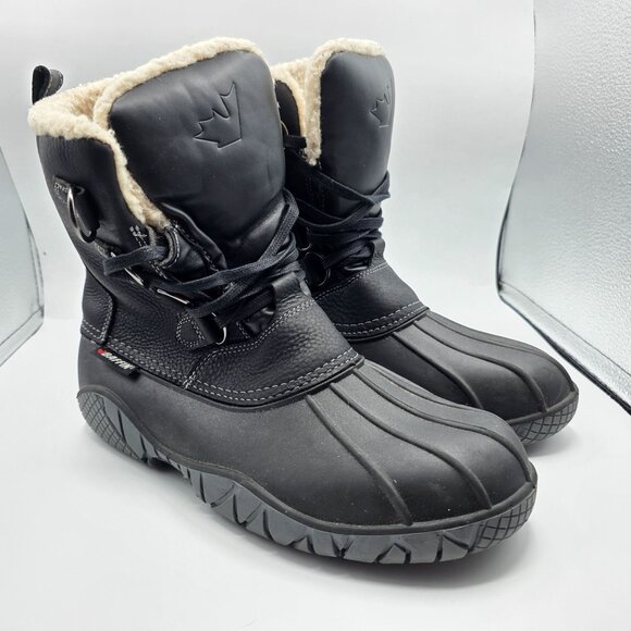 Baffin Yellowknife Mens Size 11 Black Boots Outdoors Winter Casual Comfort - Picture 1 of 13